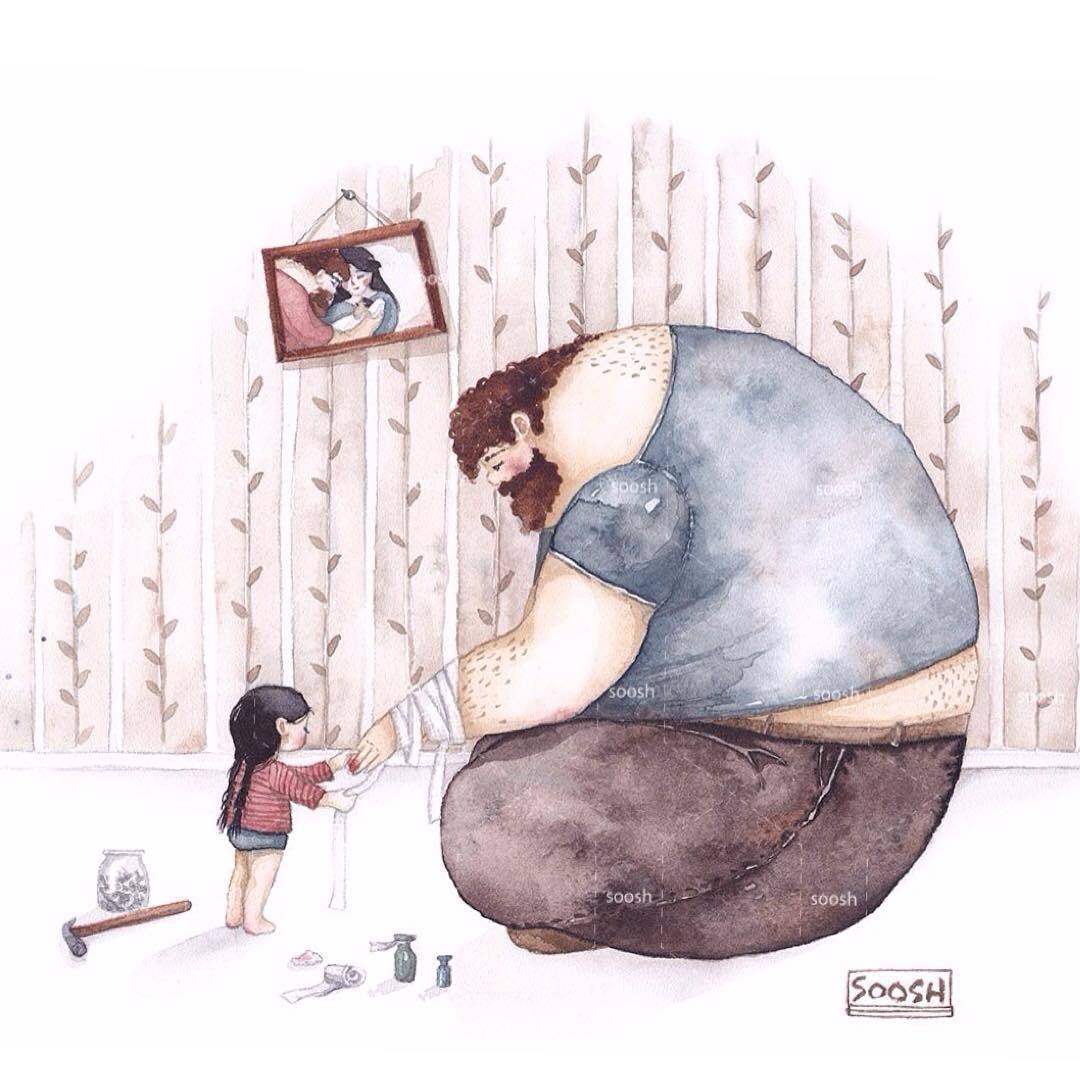  The Inseparable Bond Between Fathers And Daughters Expressed Through 15 New Illustrations