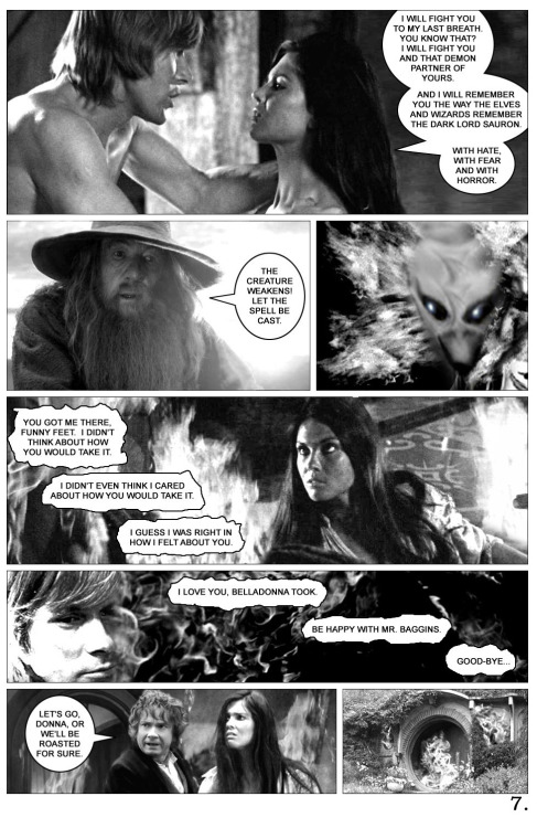 Page seven of the comic book adaptation of Peter Jackson’s prequel to “The Hobbit.&rdquo