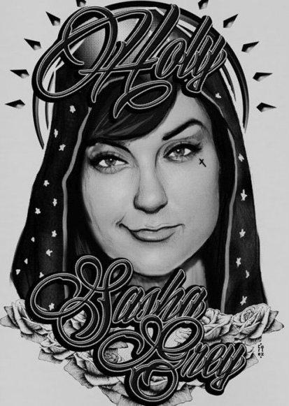 Holy Sasha Grey T-Shirt / design by Arthur Cortez