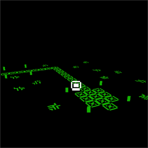 A thing I’m working on in Bitsy 3D. It’s called Terminal. 