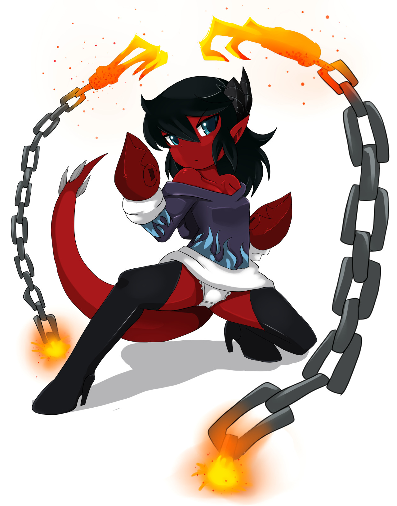 nsfwarttmadness:  my OC Chimi    &lt; |D’‘‘‘