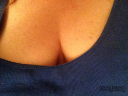 sexxysassy:  sexxysassy:  Braless in my tank. I hate bras. LOL. Thx for my fans. Much love ♥   