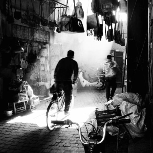 Cyclist in Marrakech #bike #travel #marrakech #morocco #travel #travelgram #backpack #backpacker #bl