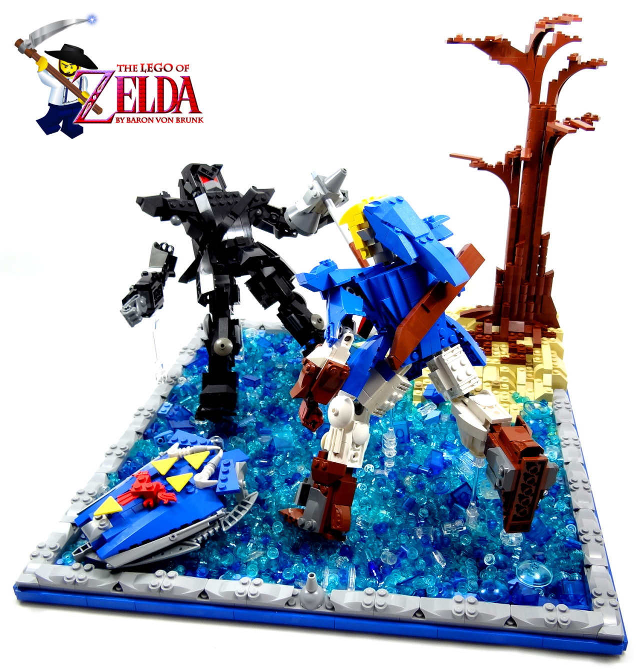 vonbrunk:  &ldquo;Dark Link Battle&rdquo; - original LEGO creation by Baron