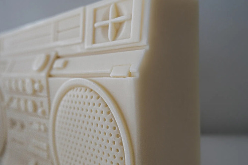 Porn itscolossal:  A Retro Boombox Candle by Cent photos