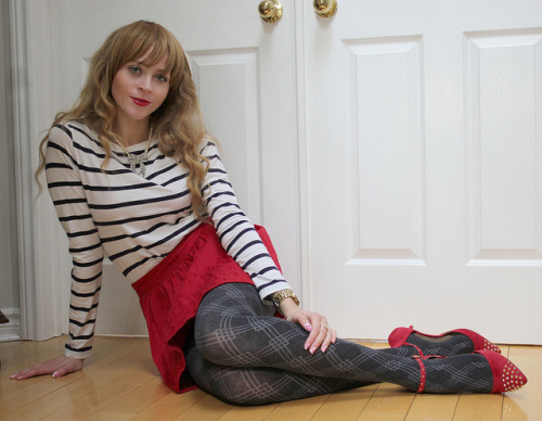 Valentine&rsquo;s Day Outfit Idea - Red Skirt &amp; Shoes by Natalie Ast on Flickr.