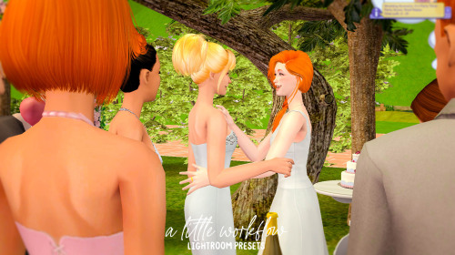 Even more one-click edits using my Fave Mix lightroom preset from A Little Workflow for The Sims 2