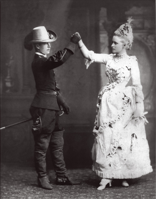 imperial-russia: Tsesarevich Nicholas Alexandrovich and his aunt by marriage (and later also his sis