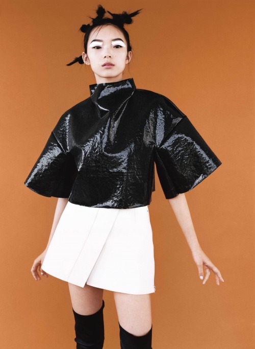 labsinthe:  “Can You Feel My Love Buzz?” Xiao Wen Ju photographed by Angelo Pennetta for i-D 2014