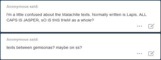 Anon answers under the cut! If you’ve asked me a question on anon recently or are interested in seeing what other people have asked, you’ve come to the right post.Ah, you’re asking about this. Well, basically, I’m busy with school. I’ve got