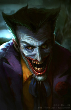 league-of-extraordinarycomics:  Joker &amp; Harley by Richard Luong.