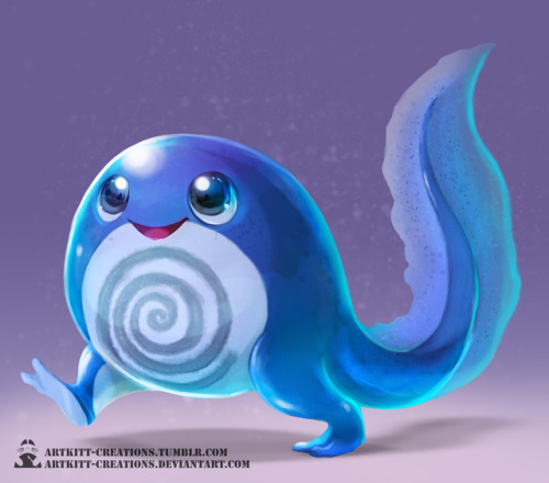 artkitt-creations: Kanto - Poliwag I’ll call him…Squiggles!