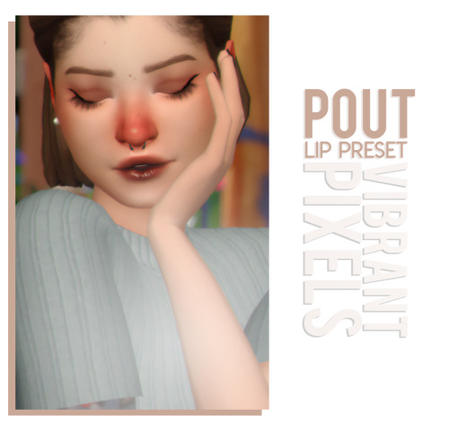 vibrantpixels: pout lip preset ♥ download linked below :)) Keep reading