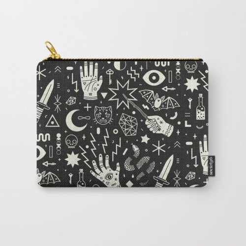 littlealienproducts:Witchcraft Carry-All Pouch by Camille Chew
