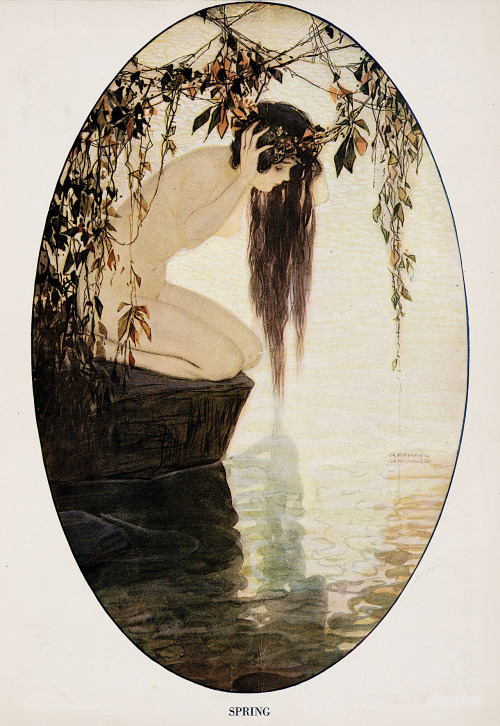 mermaidenmystic:Spring ~ from “Puck Magazine” ~ 1916 ~ Raphaël Kirchner (Austrian artist, 1876-1917)