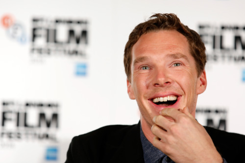 Benedict Cumberbatch attends the press conference for ‘The Imitation Game’ during the 58