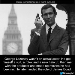 mindblowingfactz:    George Lazenby wasn’t