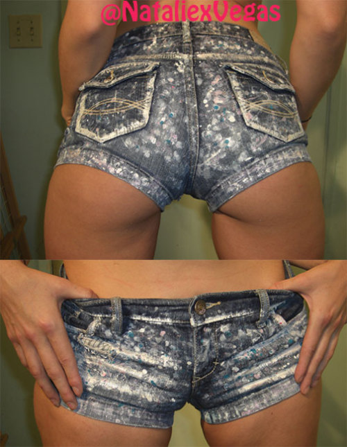 XXX natalieshow:  Some skank shorts I made.. photo