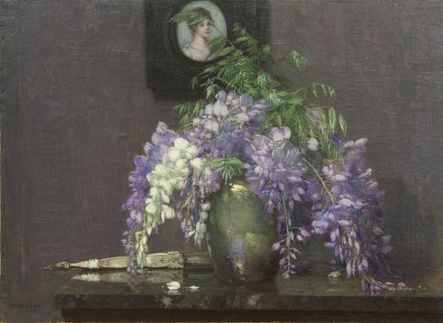 Jan Bogaerts (Dutch, 1878-1962) - A Still Life with Wisteria and a Miniature Portrait - View of the 