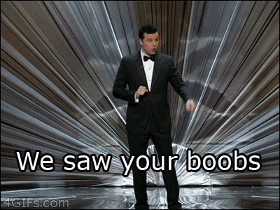 the-only-operator:  ((I don’t know what’s funnier. The fact that you can actually see her thinking, “oh shit” or the guy next to her that turns his head and looks at her chest. WE ALL SAW YOU, BRO! 