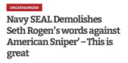 pizzaotter:  doomsday519:  Two things wrong with this: This demolished nothing. It was just a smug remark that most military would use. Doesn’t take into account war crimes and atrocities committed for said “freedom” Seth Rogen’s Canadian   I