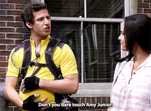 cheddarthefluffyboi:An iconic moment from every B99 episode: The Jimmy Jab Games 2x03