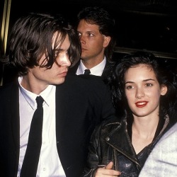 vintagesalt:  Johnny Depp and Winona Ryder,