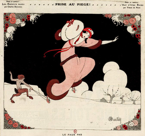 Charles Martin (1884-1934), ‘Le Faux Pas’ (The Misstep), “La Vie Parisienne”