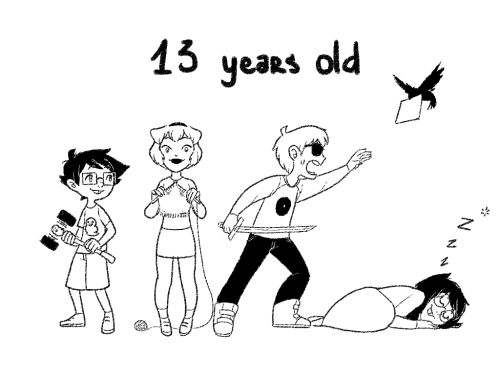 blakkensoul:  13 and 18. Another 413 art.Those kids and how they became gods.