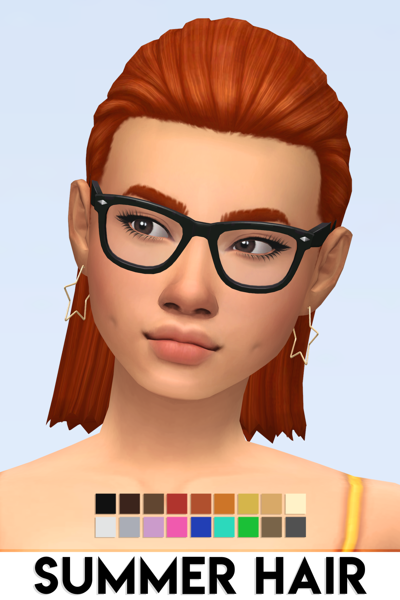 Mab Cc Finds Imvikai Summer Hair By Vikai Base Game