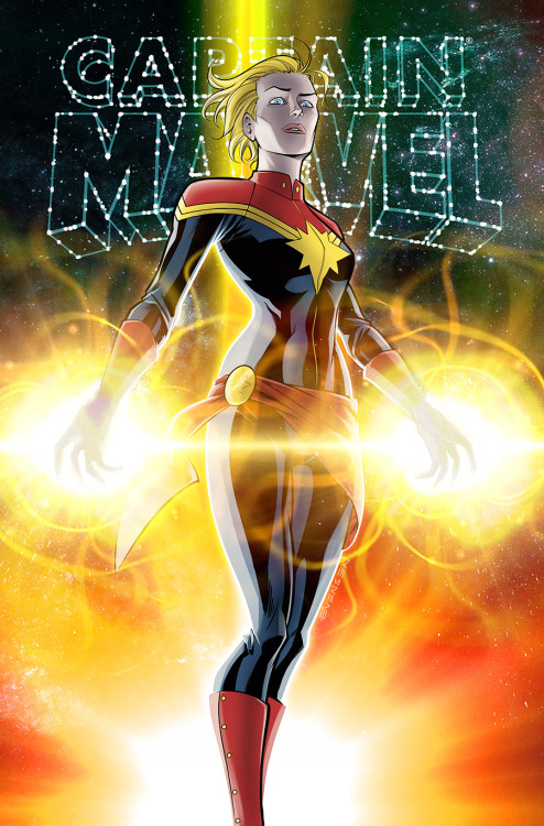 I drew a Captain Marvel. If I can get it together, I will have prints of this at MSP ComiCon in St. 