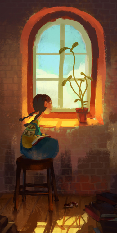 awesomedigitalart:  Sunny window by k-atrina