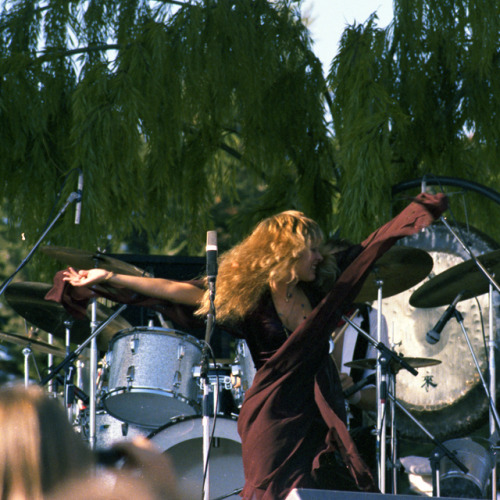 crystallineknowledge: Stevie photographed during the Rumours Tour in Santa Barbara, CA.  Photo 