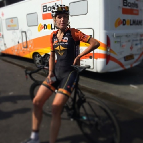 dfitzger: By @sramroad: @ellenvdijk back from a ride in Paris. Final training before the big race #l