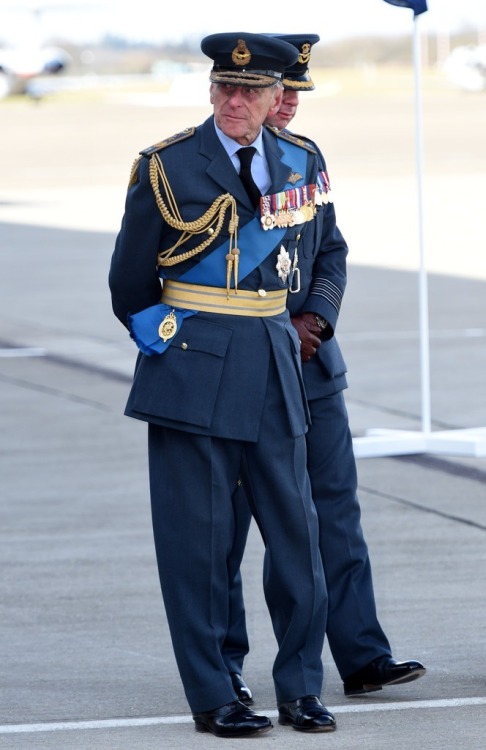 Prince Philip, Duke of Edinburgh presented a new Standard to 32 (TR) Squadron at RAF Northolt on Mar