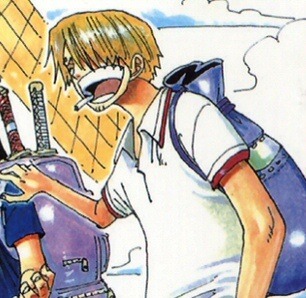 mashail-abdullah:  yuushishio:  cavenbishie:  Why is it that Sanji is always the cutest in the color spreads. Like seriously.What a little shit.  Because  there  is  a  brightest  lovely  warm  smile  on  that  squishy  cheek  melting  your  heart   My