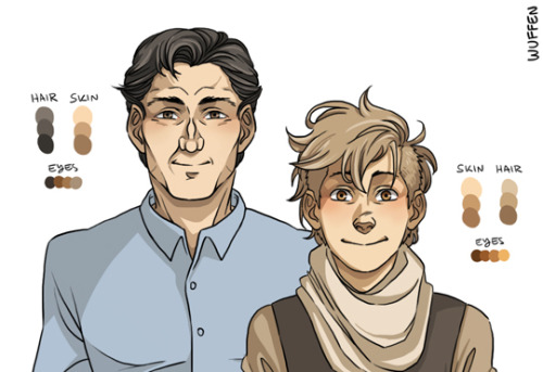 character references mostly for myself bc i keep messing up their heights lol but hey i haven’t posted many full color shots of matias and anders so here ya gowill probs post a version with taina later