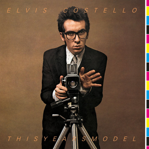 Elvis Costello ‘This Year’s Model’, Radar, 1978. Art direction by ‘Barney Bubbles’ (Colin Fulcher), 