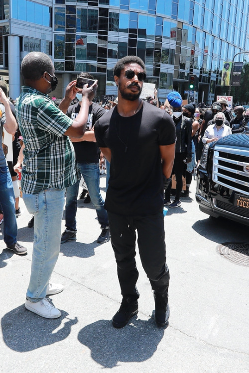 MICHAEL B. JORDANBlack Lives Matter Protest in Beverly Hills, California › June 6, 2020