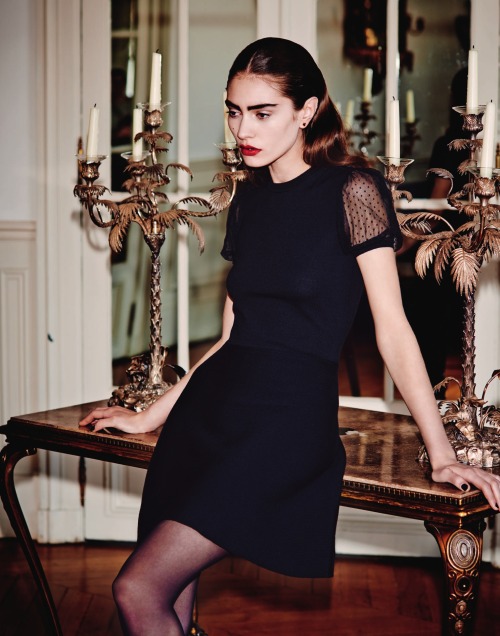 stormtrooperfashion: Marine Deleeuw in “The Sophisticate” by Serge Leblon for&