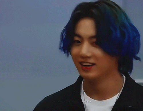 My Head Is Empty Just Full Of Blue Hair Jungkook
