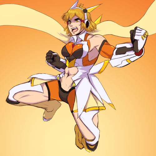 giltori:Bibiki.I forgot to post it here. Anyway, go watch Symphogear.