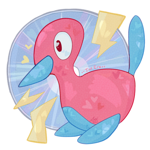 Porygon2 Disc Demo Speedpaint -  Pokémon Fan Art~ Brush trial on simplified, cute Porygon2. …