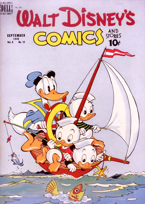 gameraboy:  Sailing the Spanish Main (1982) by Carl Barks, along with the original sketch for the painting. This painting was based Barks’ cover to Walt Disney Comics and Stories #108. Via ha.com 