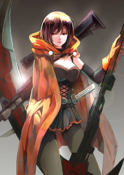 kinky-crayons: Ruby Rose of RWBY by Zhuxiao517