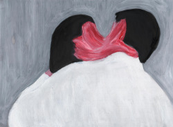 sonma:  A Kiss 30x20 cm. oil on paper Nickie