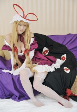 cosplayjapanesegirlidols:Touhou Project - Yukari Yakumo (Pink Web) [webDL] 1-7