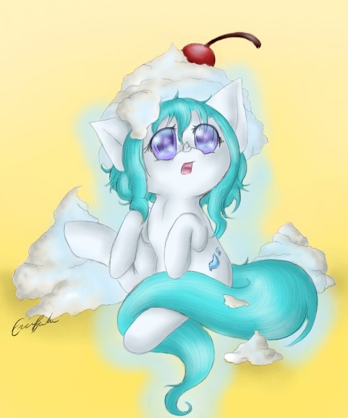 spectralpony:  Meep! O-O I-I think you made a mistake. I’m not a nom!  Eep! x3