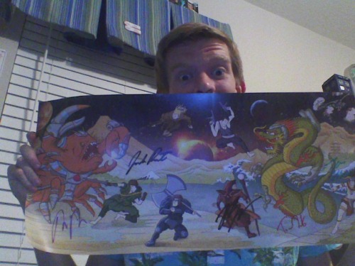 MY DANCE GAVIN DANCE PREORDER CAME IN I NOW HAVE A POSTER SIGNED BY MY FAVORITE BAND I AM SO HAPPY