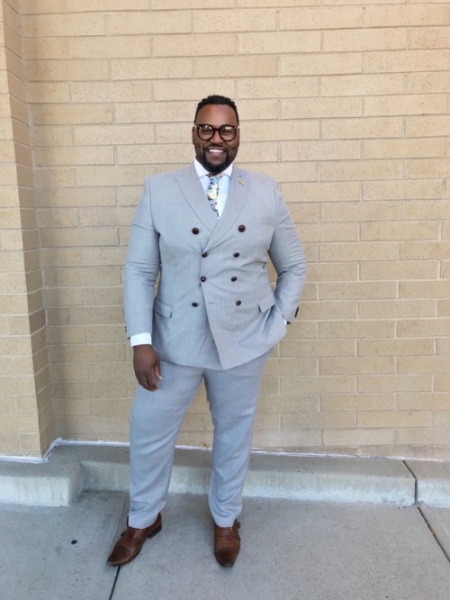 |A Big &amp; Tall/Plus Male Style Inspiration| Suited and Double Breasted www.TheBigFashionGuy.c